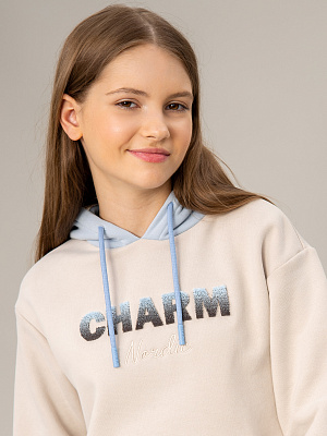 OJGCJ05-T0 Толстовка(бежевый) 134-170(134/140/146/152/158/164/170)